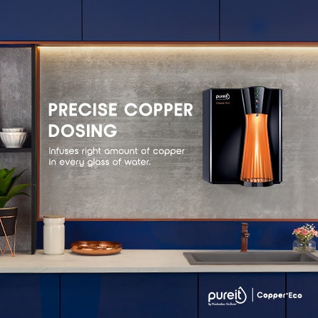 Pureit Copper+ Mineral RO+UV+MF Water Purifier with 8L Storage