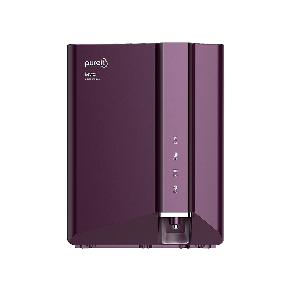 Pureit Revito Mineral RO+MF+UV Water purifier with DURAViva™ technology (Magenta) 