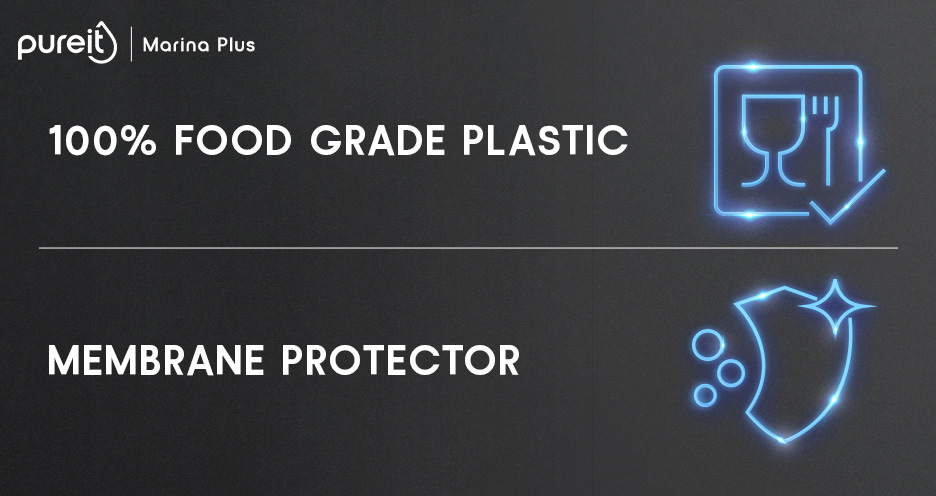 100% Food Grade Plastic  & Membrane Protector 