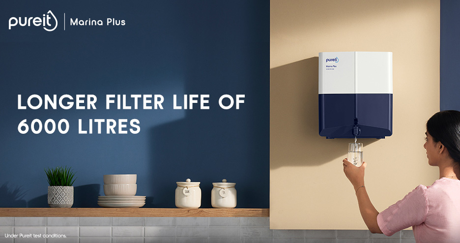 Longer Filter Life Of 6000 Litres