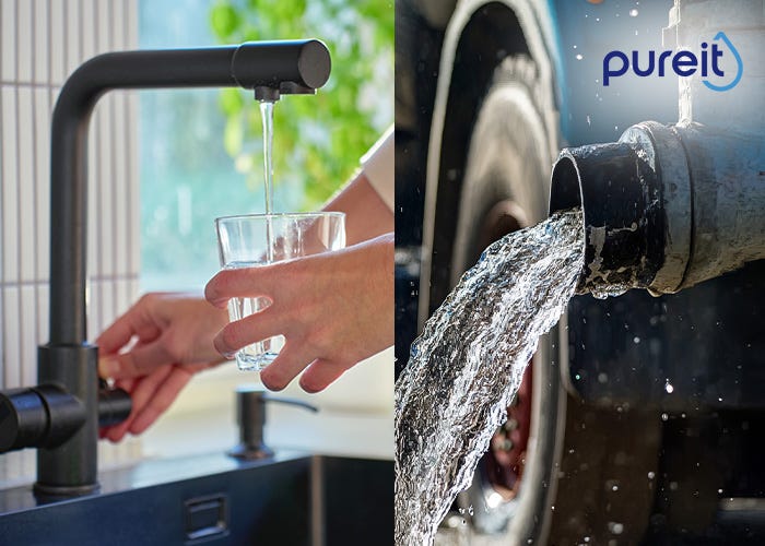 Tanker water vs municipal water - Pureit Water India